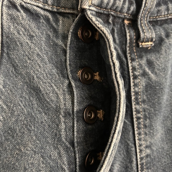 Madewell Carpenter Button Up Relaxed Straight Boot-Cut Jeans Women's Size 30x32 - Picture 5 of 5